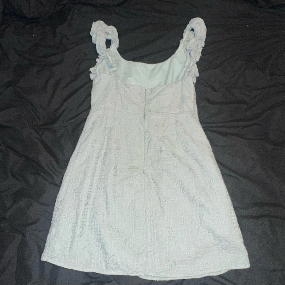 Annie Ruffle Shoulder Strap Super Mini Dress Olive - Picture 5 of 7